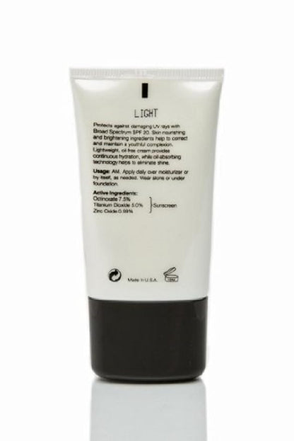 Brightening Color Correcting CC Cream SPF 20 mediam coverage - 4 in 1 - Foundation sunscreen anti aging moisturizer (Medium)