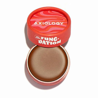 Axiology Fungdation Mushroom Foundation Face Makeup Creamy Wrinkle Defying Minimize Fine Lines Infused with Reishi Deep Hydration Natural Youthful Look Light to Medium Coverage 11.3g (Shade 13)