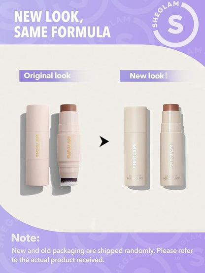 SHEGLAM Snatch 'n' Define Cream Contour Stick Long Lasting Highly Pigmented Sweat Proof Face Bronzer Makeup - Warm Honey