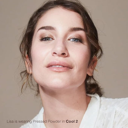 Mineral Fusion Pressed Powder Foundation, Cool 2 - Fair/Med Skin w/ Pink/Red Undertones, Age Defying Foundation Makeup with Matte Finish, Talc Free Face Powder, Hypoallergenic, Cruelty-Free, 0.32 Oz