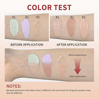 CC Brighten Correction Cream With Centella Asiatica - Improve Skin Dullness - Lightweight Hydration - Soothe & Moisturize - Adjust Skin Tone (Purple)