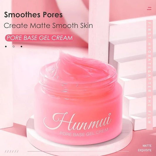 Hunmui Face Primer Pore Base Gel Cream Cover Pores Water Embellish Skin Silky Finish,Remove Oils Light Weight Primer Natural Make Up To Flawless Face Firming Moisturizers