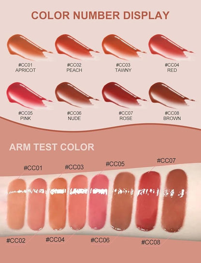 INTO YOU Lip Stain Long Lasting, Lip Gloss, Lip Tint, Lip Plumper Gloss, Glitter Lip Gloss, Liquid Lipstick, Vivid Color, Smudge-Proof, Lightweight, Naturally Moisturizing, Lip Oil For Dry Lips (CC05)