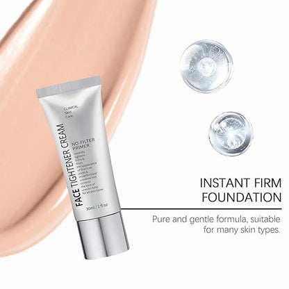 Face Tightener No-Filter Primer, Skin Tightener Makeup, Blurring for Before Makeup, Shine Control, Evens Out Skin Tone for All Types