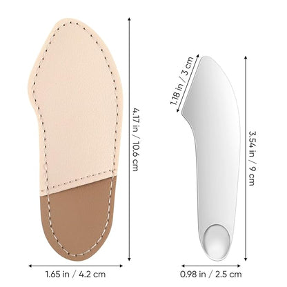 POPETPOP Makeup Spatula Foundation Spatula- Korean Cosmetic Spatula, Stainless Steel Facial Spatula Professional Foundation Palette Mixer Facial Cosmetic Makeup Tool