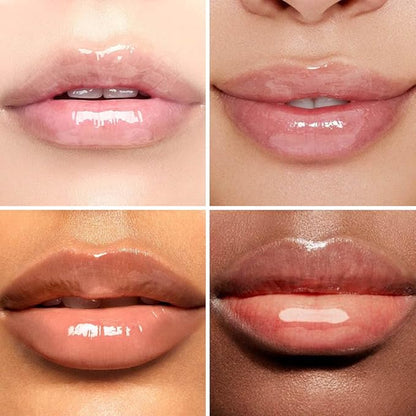 Hydrating Lip Gloss Oil - Nourishing Tinted Lip Oil for High-Shine Finish, Long-Lasting, Non-Sticky, Cruelty-Free Lip Plumper, Perfect with Lipstick & Peel-Off Lip Gloss