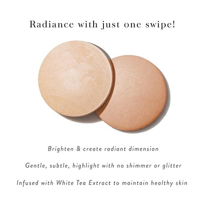 Baked Highlighter Low Glow Illuminator - French Vanilla + Spackle Super-Size Skin Perfecting Makeup Primer - Champagne Glow