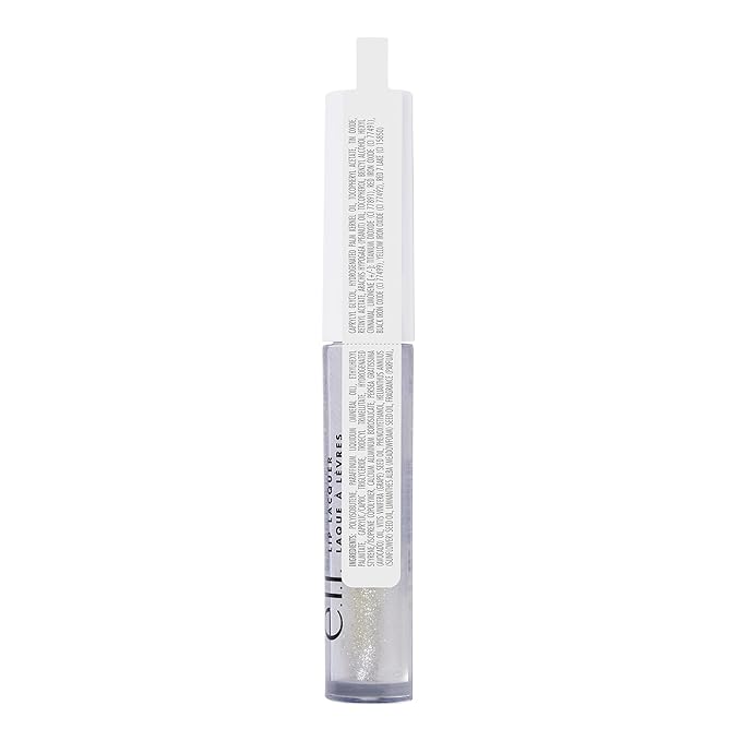 e.l.f. Lip Lacquer, Moisturizing, Shiny, Non-Sticky, Long Lasting, Provides Maximum Color, Glides On, Bubbles, 0.08 Fl Oz