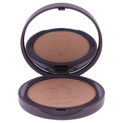 PUPA Milano Natural Side Compact Powder 003 Warm Beige - Blurring, Matte Pressed Powder - Lightweight Coverage for a Radiant, Poreless Complexion - With Texture-Smoothing Jojoba Oil - 0.28 oz