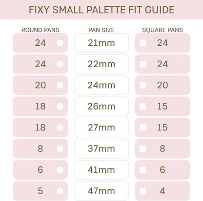 FIXY Small Magnetic Makeup Organizer with Clear Top – Depot, Organize & Declutter Your Makeup–Travel-Friendly Empty Palette for Eyeshadow, Blush & More, Customizable & Portable- 5.7"x4.3"
