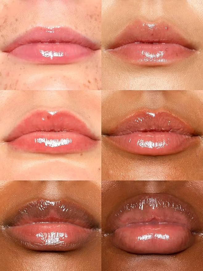 REFY Lip Gloss - Blush (Light, neutral pink) + Bonus Premium Korean Hydrating Sheet Masque