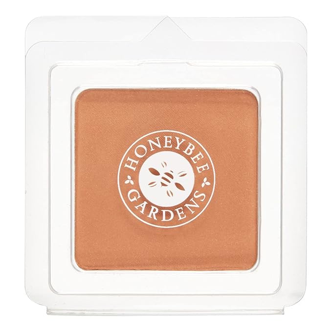 Honeybee Gardens Pressed Mineral Powder Foundation Refill, Sultana, Deep Mocha Shade, Adjustable Coverage, Natural Finish, With Botanical Extracts And Vitamin E, 7.5g