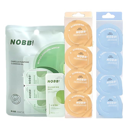 20pc Deep Cleansing Blam for Face, Mini Makeup Remover Blam, Gentle Facial Makeup Remover, Moisturizing Pore Face Cleanser, Individually Packaged Travel Essential Makaup