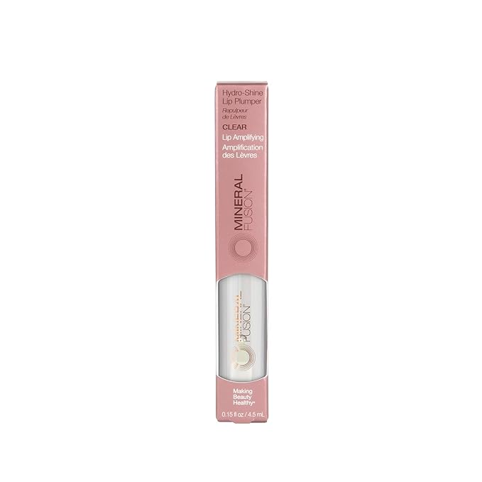 Mineral Fusion Hydro-Shine Lip Gloss Plumper, Clear, 0.15 Ounce