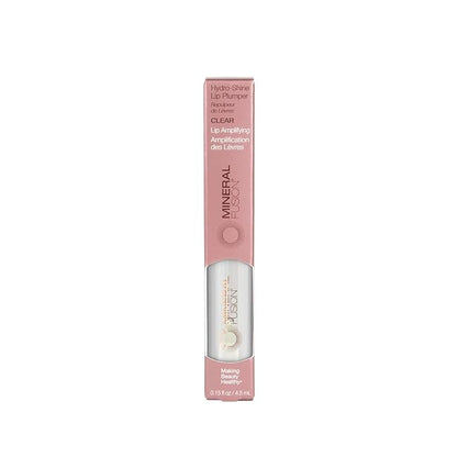 Mineral Fusion Hydro-Shine Lip Gloss Plumper, Clear, 0.15 Ounce