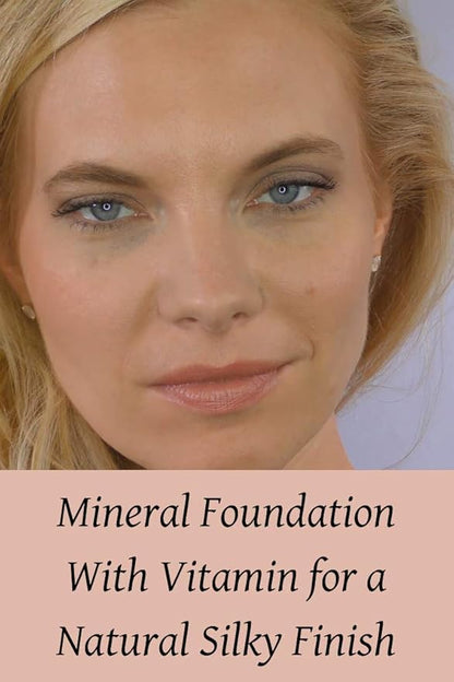 Pressed Mineral Foundation Makeup Tawny With Vitamin and Green Tea Extracts