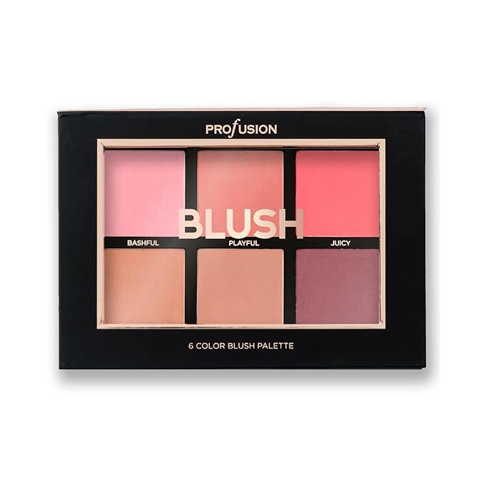 Profusion Cosmetics Blush- 6 color blush palette (Pack of 1)