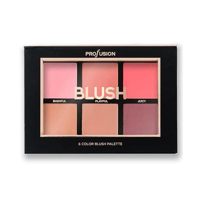 Profusion Cosmetics Blush- 6 color blush palette (Pack of 1)