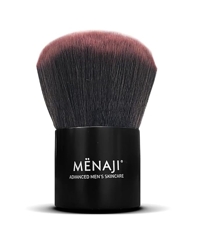 MËNAJI Anti-Shine Powder Medium and a Deluxe Kabuki Brush