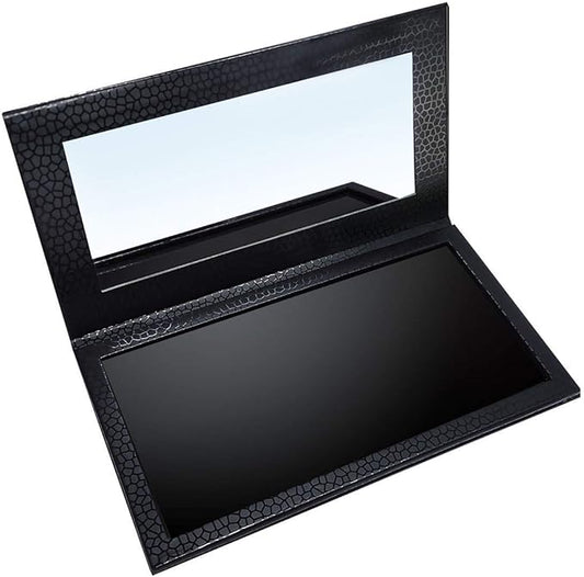 Allwon Magnetic Palette Empty Eyeshadow Makeup Palette with Shatterproof Mirror for Eyeshadow Lipstick Blush Powder (Black)