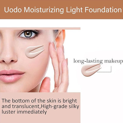 UODO Foundation, Liquid, Full Coverage, Matte, All Skin Types, Long-lasting, Hydrating, Oil Control