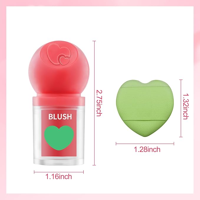 Erinde Liquid Blush for Cheeks, Soft Cream Blush Makeup, Natural-Looking Matte Finish, Lightweight, Long-Wearing, Vegan & Cruelty-Free, 02