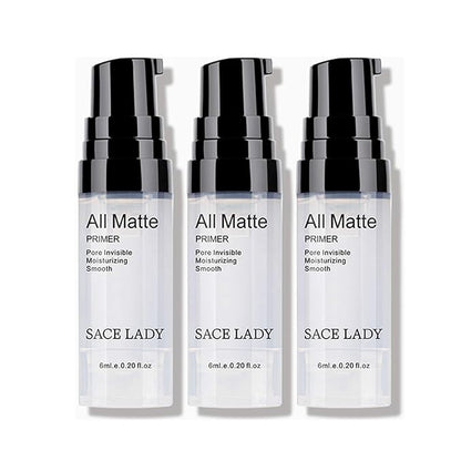 Smooth Face Primer 3pcs & Full Coverage Liquid Concealer 3pcs & Waterproof Cream Concealer Corrector 3pcs, Poreless Smooth Flawless Makeup for Blemishes, Dark Spots, Eye Circles, Imperfections
