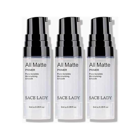 Smooth Face Primer 3pcs & Full Coverage Liquid Concealer 3pcs & Waterproof Cream Concealer Corrector 3pcs, Poreless Smooth Flawless Makeup for Blemishes, Dark Spots, Eye Circles, Imperfections