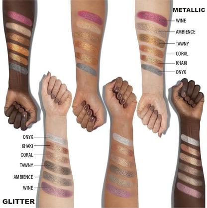 Ccolor Cosmeticss - Neutrals, 24-Color eyeshadow Palette Matte/Shimmer/Metallic.Glitter Finish, Highly Pigmented Eye shadow Makeup, Long- Wearing Eye Palette, Eye Makeup Kit with Easy-to-Blend Shades
