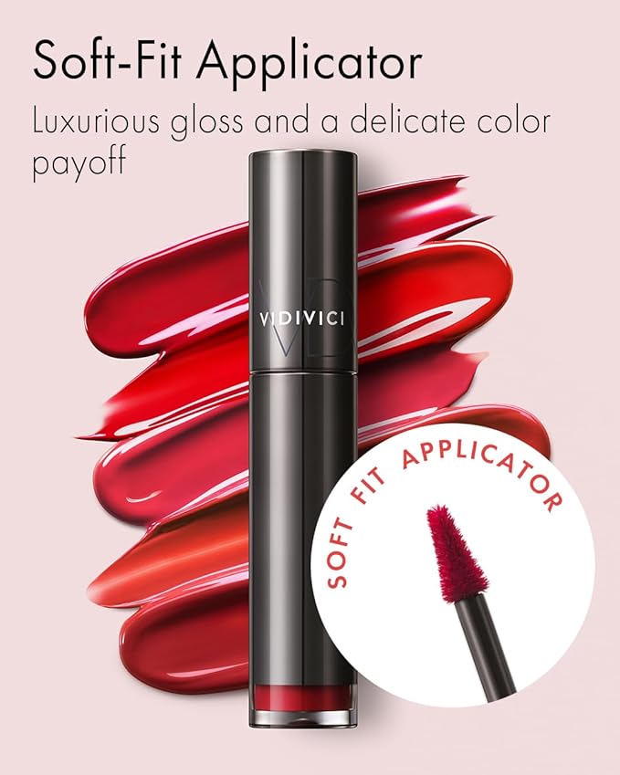 VIDIVICI Millennial Tint Glit - Transfer Proof Moisture Korean Lip Tint with Long-Lasting Color, Lightweight Water Jelly Texture, Hydrating & Smudge-Free Lip Stain, 0.13oz (05 JUST CHILL)