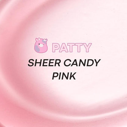 TONYMOLY x Squishmallow Patty Keychain Lip Gloss, Strawberry Shortcake Gloss, Sheer Pigmented Glossy Lip Stain, Hydrating, Non-Sticky, High Shine Glossy, 11ml