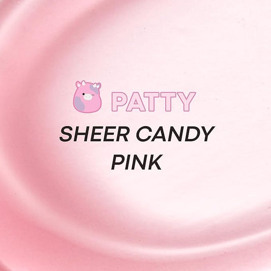 TONYMOLY x Squishmallow Patty Keychain Lip Gloss, Strawberry Shortcake Gloss, Sheer Pigmented Glossy Lip Stain, Hydrating, Non-Sticky, High Shine Glossy, 11ml