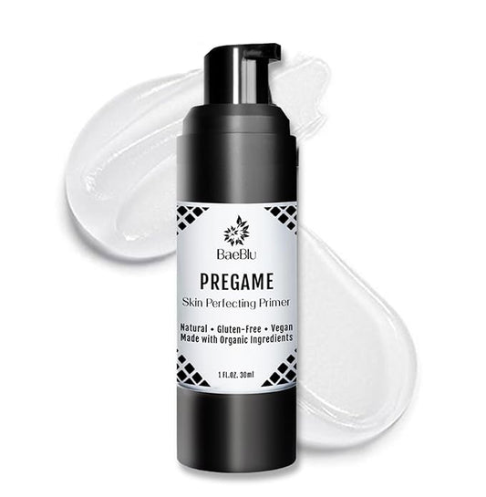 Organic Face Primer, Perfects Skin, Extends Makeup Wear Time, Silicone-Free, Gluten-Free