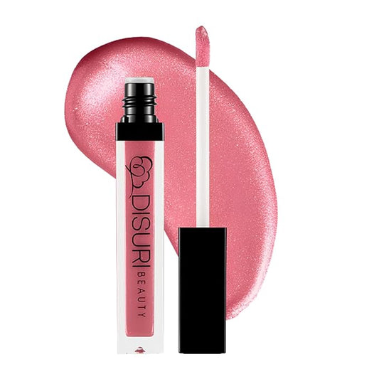 Shimmer Lip Gloss - Non-Sticky Girls Gloss - Long Lasting High Shine - 0.7 FL Oz Gloss for Girls & Women - Cruelty Free - (Kiss and Tell: S66)