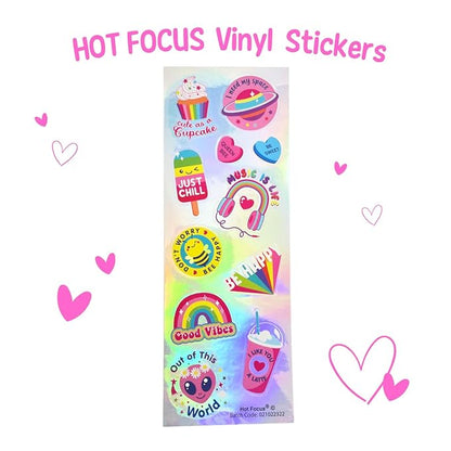 Hot Focus | Strawberry and Buble Gum Ice Cream Flavored Lip Gloss Set – Assorted Lip Gloss Flavors, Non-Toxic Makeup for Kids & Teens (Sweet)