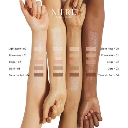 MIRECOSMETICS Velvet Finish All in 1 Cushion Foundation Refill │Long Lasting, Full Coverage for All Skin Types (0.67oz) (03 Doré)