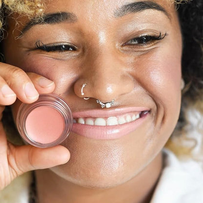 Ere Perez - Natural Carrot Color Pot | For Lips + Cheeks | Buildable, Blendable, Creamy, Vibrant, Satin Finish | Cacao Butter, Avocado + Castor Seed Oil | Vegan, Cruelty-Free, Clean Beauty (Harmony)