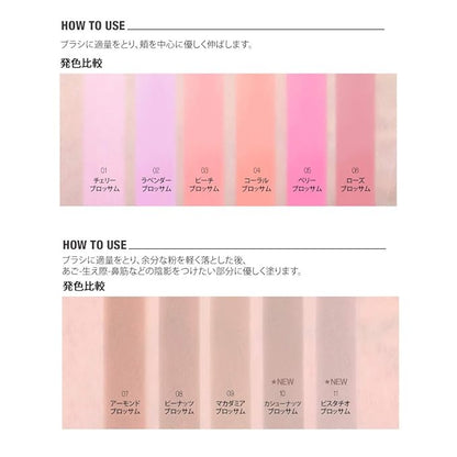 BBIA Last Blush 11 Color / 0.09oz - High Pigment Makeup Blush, Shape, Contour & Highlight Face, Long-lasting, Matte Finish (09 MACADAMIA BLOSSOM)