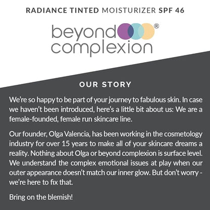 Radiance Tinted Moisturizer SPF 46 - Oil-Free Tinted Moisturizer that Adapts to Your Skin Color to Enhance Skin Tone with Long-Lasting Hydration