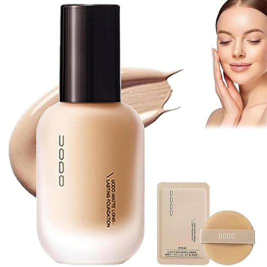 Uodo Liquid Foundation, Moisturizing Light Foundation, Matte Long Lasting Foundation, Base Uodo Liquid Foundation, Hydrating And Long-Lasting Foundation For All Skin Types (Oil control #W03, one size)