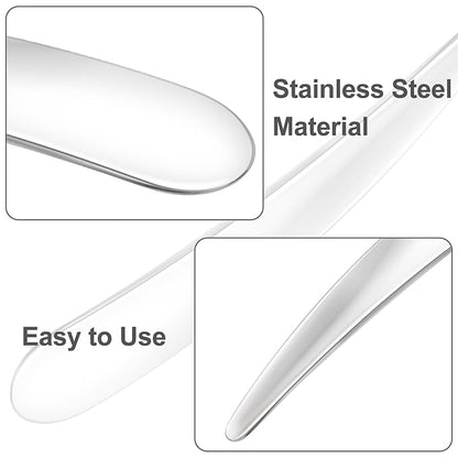 3pcs Mini Metal Cosmetic Makeup Skincare Cream Spatulas Scoop Cosmetics Spoon Practical Beauty Accessories for Mixing and Sampling Makeup Cosmetic Beauty Tools
