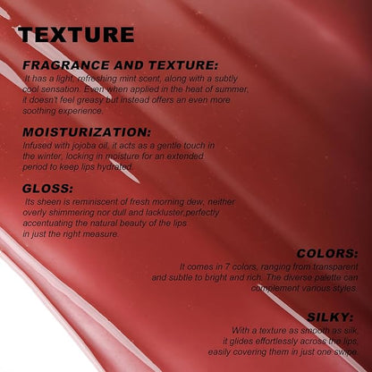 YOUNG VISION Lip Glow Oil, Lip Gloss with Jojoba Seed Oil, Moisturing and Plumping,0.20 fl oz(Pack of 1)