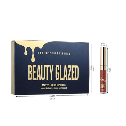 BestLand 6Pcs Matte Liquid Lipstick Set - Non-Stick, Waterproof, Long-Lasting Shades - Durable Lipgloss Beauty Cosmetics Makeup Set - Perfect Gifts for Women and Girls