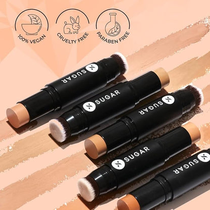Sugar Cosmetics Ace Of Face Foundation Stick30 Chococcino (Medium, Warm Undertone) Full Coverage Waterproof Matte Finish