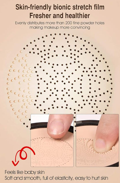 Air Cushion CC Cream Moisturizing Concealer Mushroom Head Brush Waterproof Makeup Foundation Moisture BB Cream for Women Girls (flower)