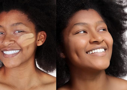 Loves-You-Back 3in1 Mineral Powder Foundation (CARAMEL 3) | Designed for acne-prone, sensitive skin for Natural Coverage with calming Zinc Oxide + Kaolin Clay | Vegan + Cruelty Free