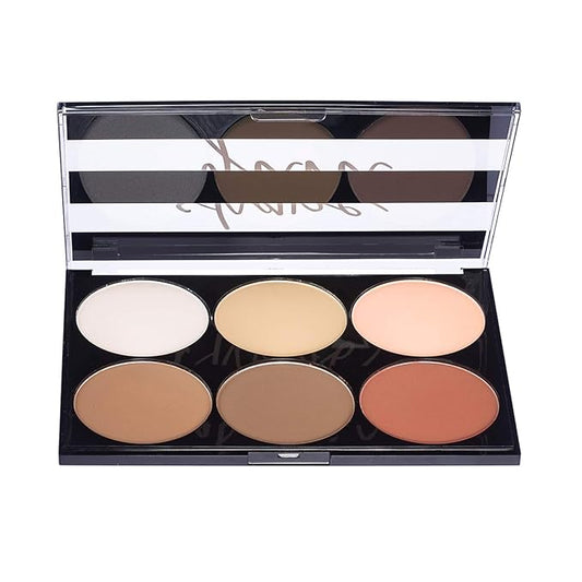 Mon Reve Shape Guru - 3-in-1 Face Sculpting Palette with Highlighter, Contour & Blush - Parabens-Free Vegan Mineral Makeup Kit for Light & Dark (02 Medium)