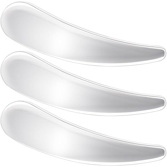 3 pcs Mini Metal Makeup Spatula, Skincare Scoop Applicator, Reusable Facial Massage Spoon, Cosmetic Cream Spatulas Tools for Face, Cream, Eye