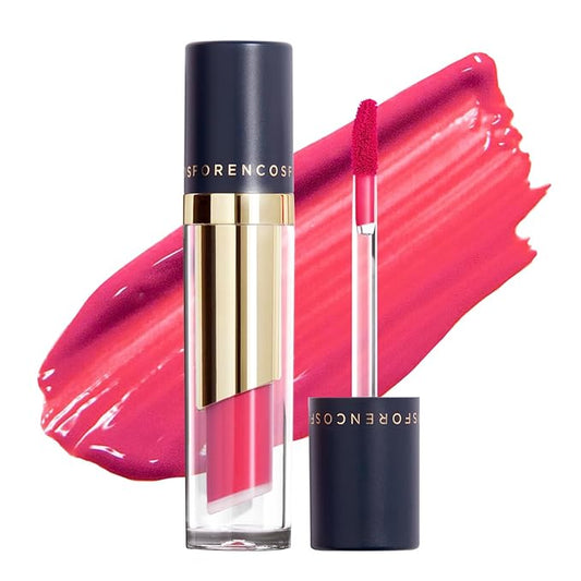 FORENCOS Long Lasting Waterproof Lip Stain Liquid Lipstick, Velvet Matte, Longwear, High Pigmentation, Tattoo Lips, Weightless, Smudge-proof, Non-Sticky, Korean Lip Tint Stain Makeup (03 Minuit)