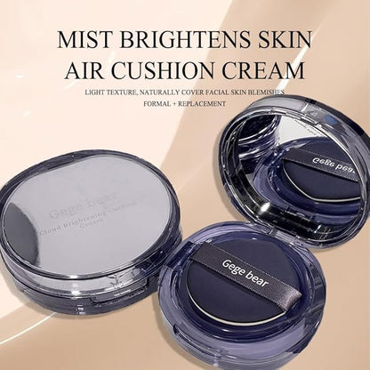 Air Cushion Cream, Face Makeup Foundation for Mature Skin Moisturizing Concealer Brighten Long-Lasting, Even Skin Tone for All Skin Types,With Replacement Core (01, ivory white)